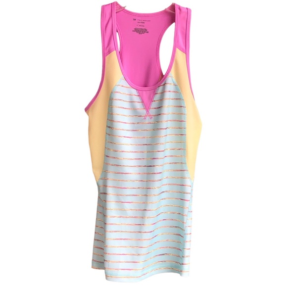tek gear Tops - 048 - Racerback Top Horizontal Stripes Size S